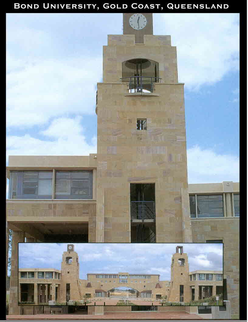Bond University Sandstone supplied and installed by J.H. Wagner & Sons.