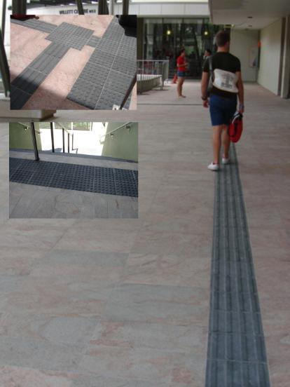 Braile Tiles at Griffith University, Qld