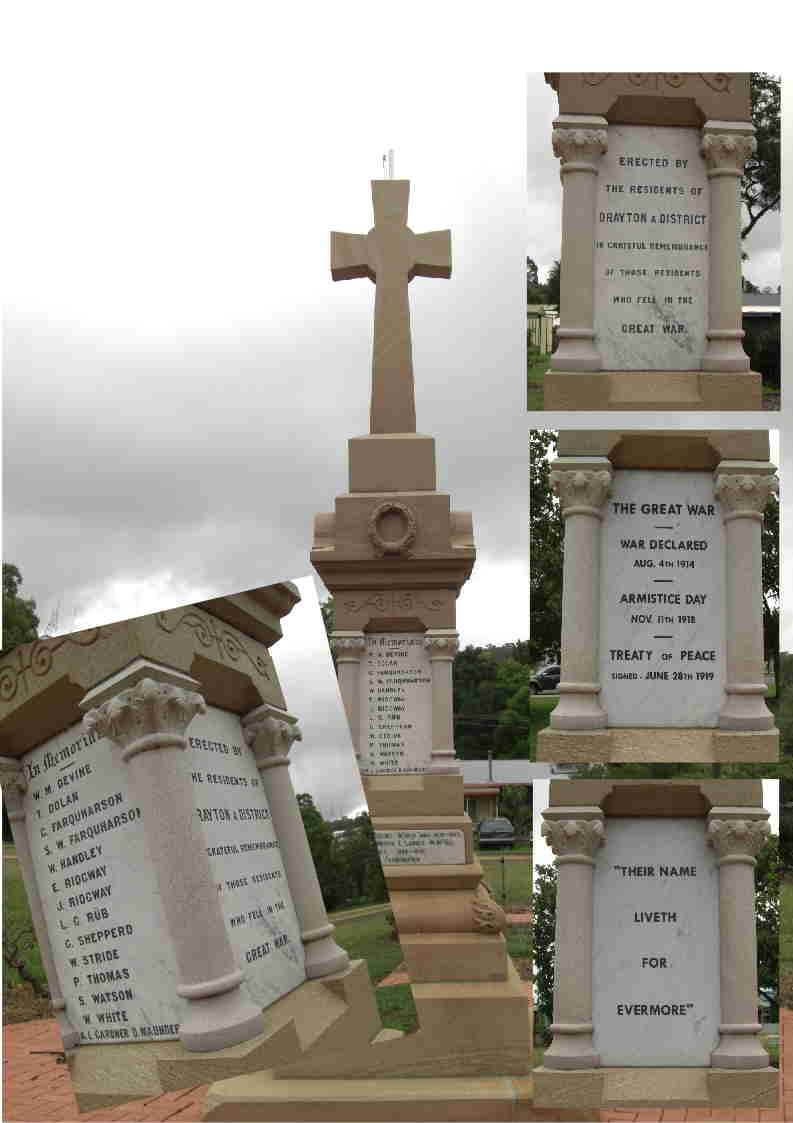 Drayton War Memorial Refurbishment