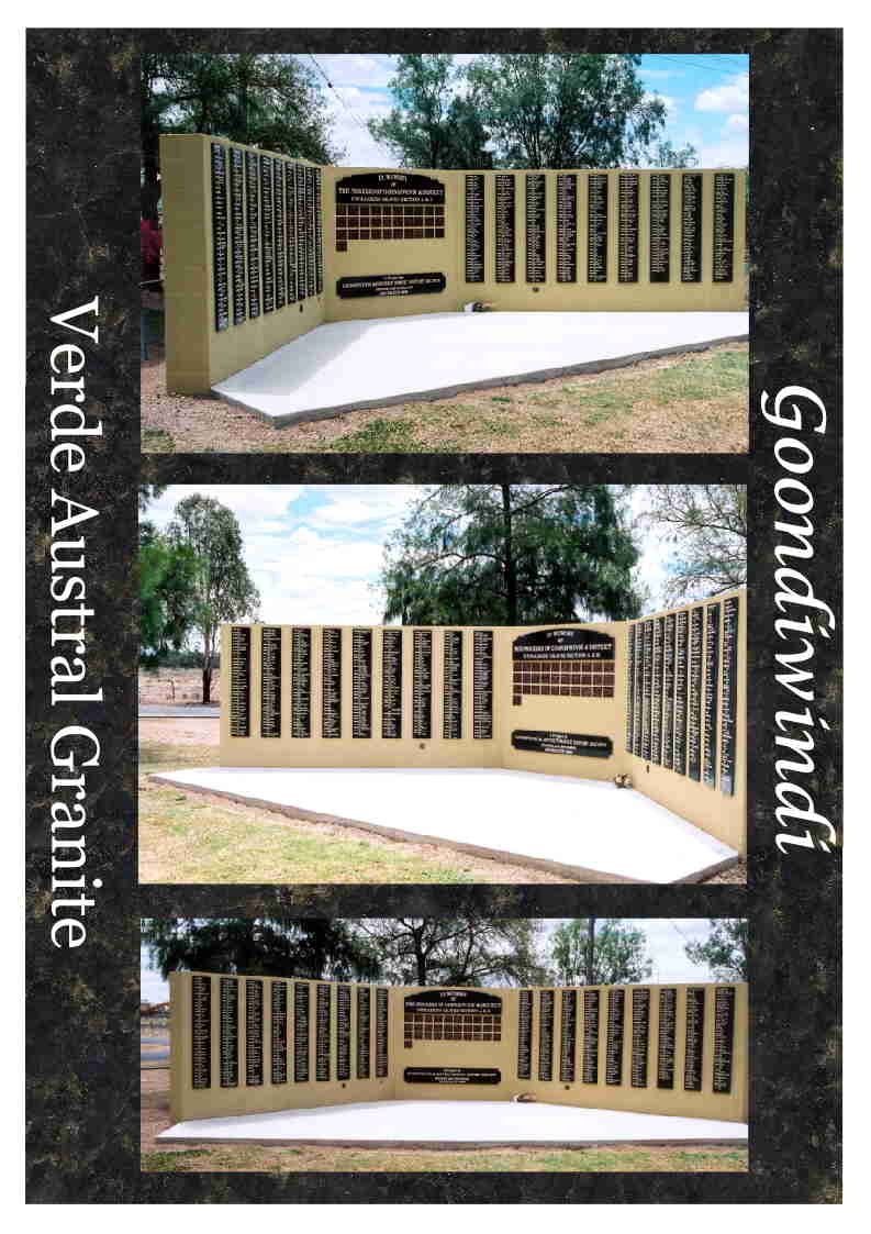 Goondiwindi Cemetery Historical Wall
