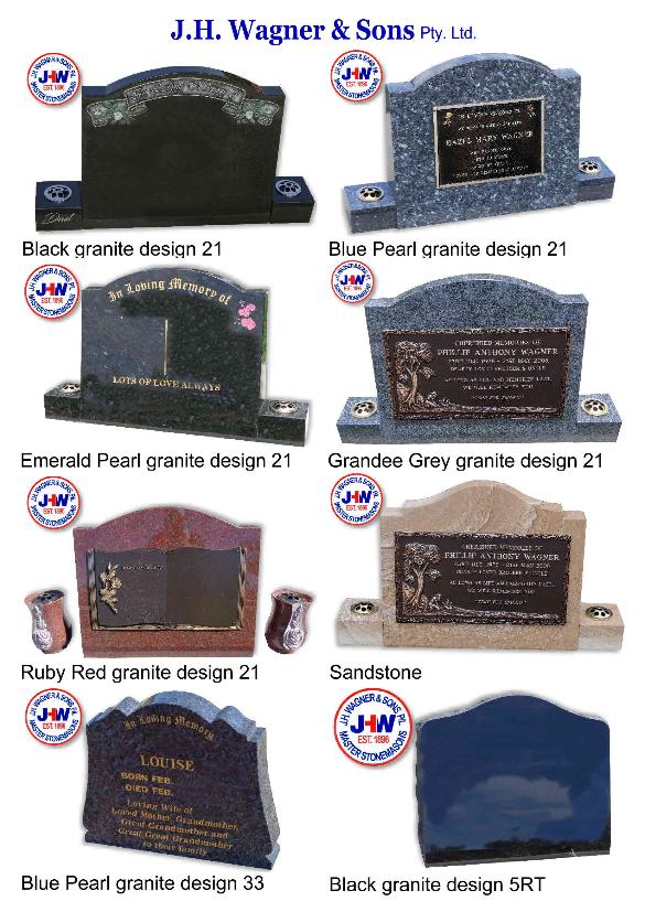 Goondiwindi headstones from JHW