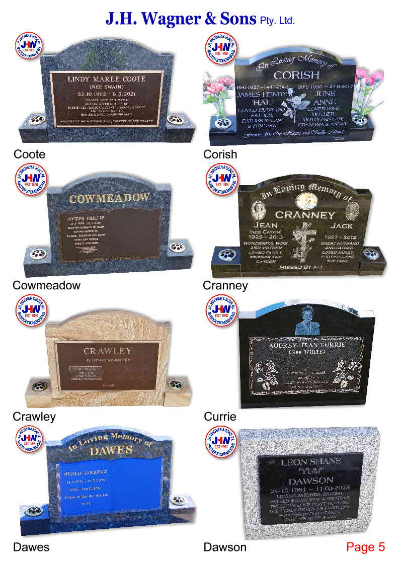 Goondiwindi headstone supplier JHW Toowoomba