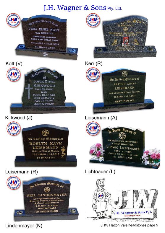 Hatton Vale Apostolic Cemetery headstones by JHW, pg 5