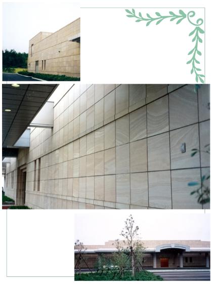 Kobe Crematorium Sandstone supplied by J.H. Wagner & Sons