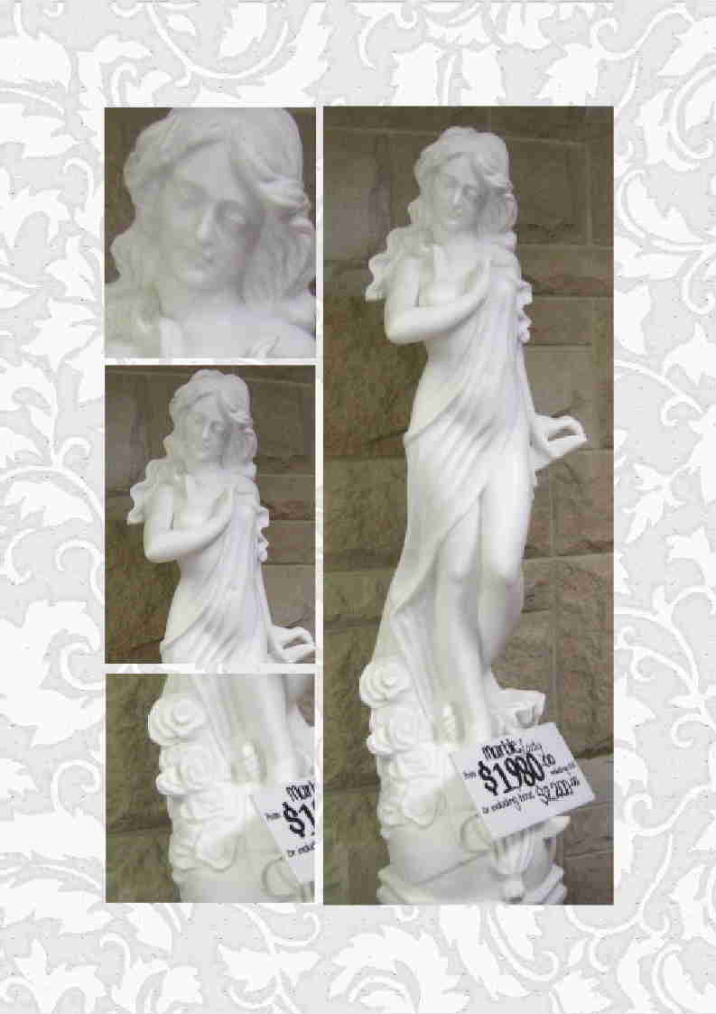 White Marble Lade Statue