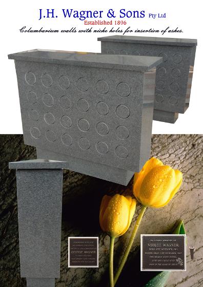Columbarium and niche walls from J.H. Wagner & Sons