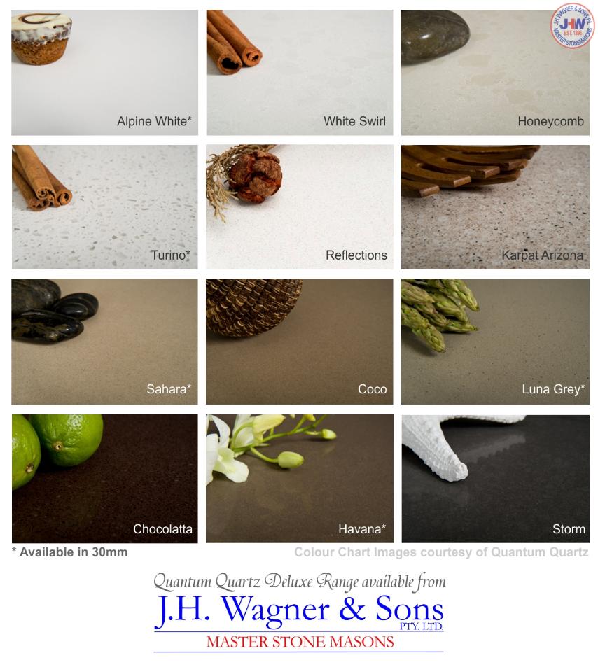 Quantum Quartz Deluxe Colour Range available from J.H. Wagner & Sons.