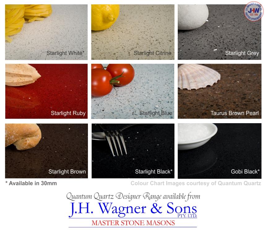 Quantum Quartz Designer Range available from J.H. Wagner & Sons.