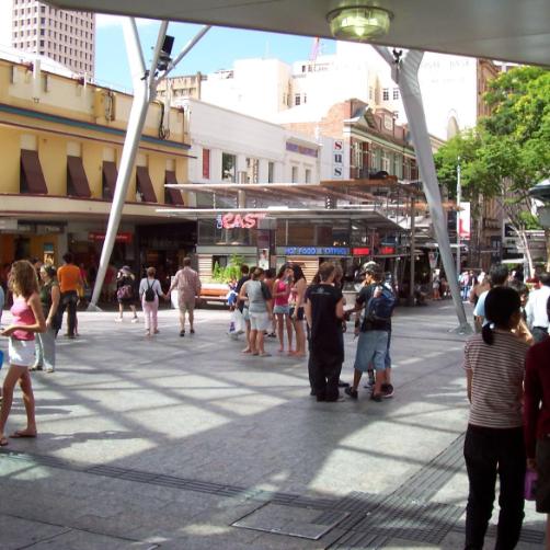The Queen Street Mall in Brisbane paving by J.H. Wagner & Sons.