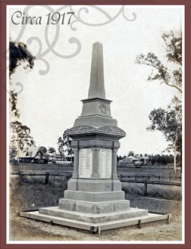Toogoolawah War Memorial 1917