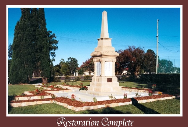 Toogoolawah War Memorial Restoration Completed